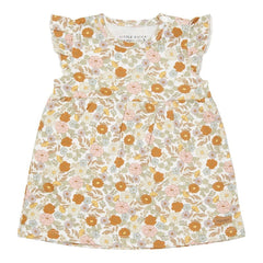 LD Ruffle  Sleeveless Dress Printed- 62