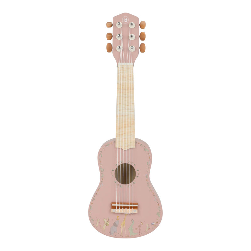 LD Wooden Guitar Safari Friends Pink