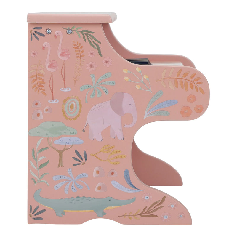 LD Wooden Piano Safari Friends Pink