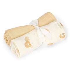 LD Swaddle Set Safari Leo/Yellow