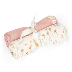 LD Swaddle Set Safari Rose/Blooming
