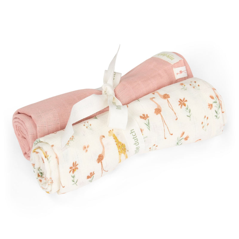 LD Swaddle Set Safari Rose/Blooming