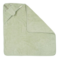 LD Hooded Towel Green Crocodile