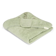 LD Hooded Towel Green Crocodile