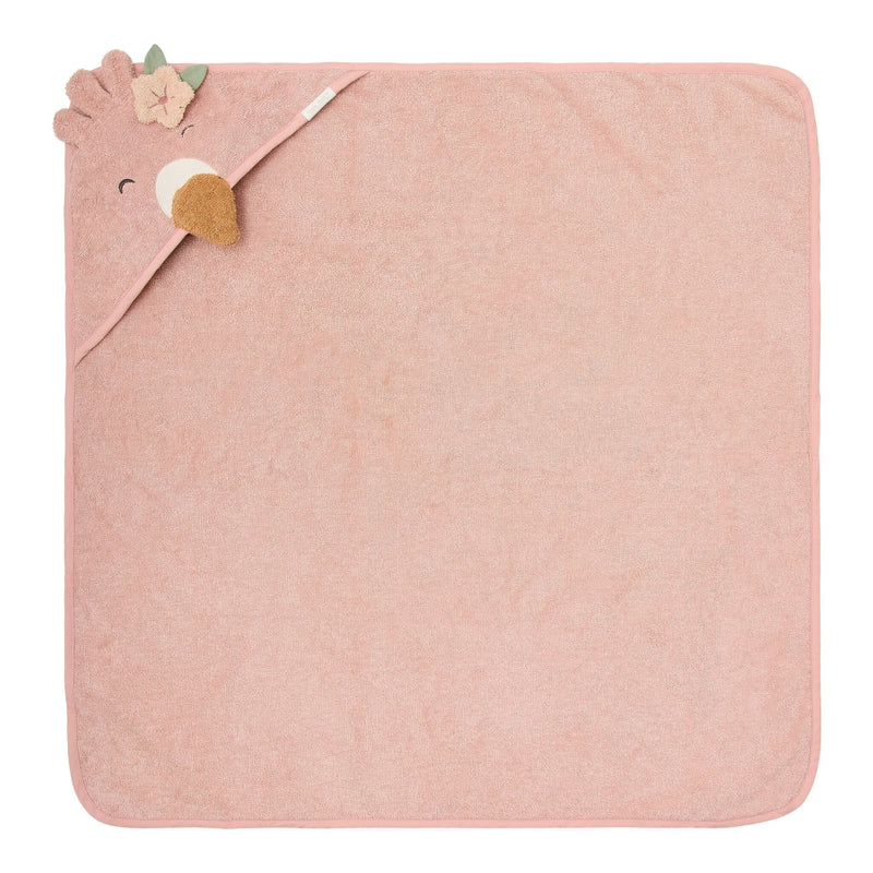 LD Hooded Towel Rose Flamingo