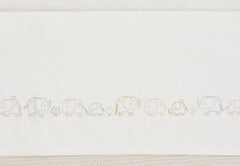 Cot Sheet Elephant Tales 120x150cm