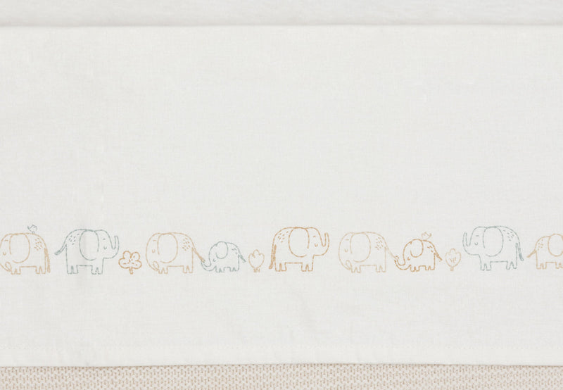 Cot Sheet Elephant Tales 120x150cm