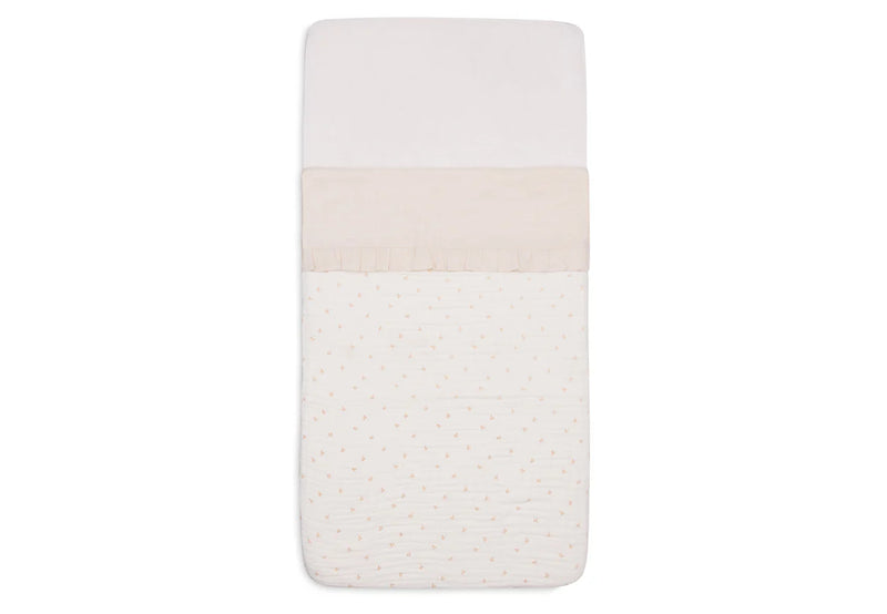 Sheet Ruffle Natural 75x 100 CM