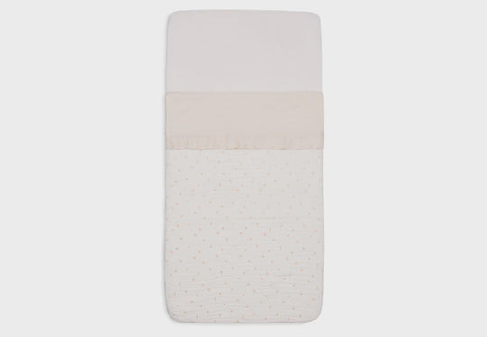 Sheet Ruffle Natural 75x 100 CM