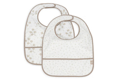 Jollein Bib Waterproof 2 Pack Leafy Dreams