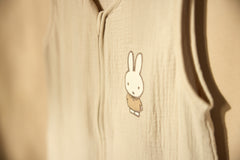 Jollein muslin summer sleeping bag Miffy Family Farm embroidered Miffy detail
