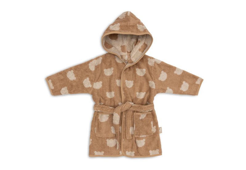 Bathrobe Terry 1-2y Jacquard Teddy Bear