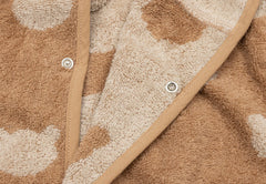 Bathrobe Terry 1-2y Jacquard Teddy Bear