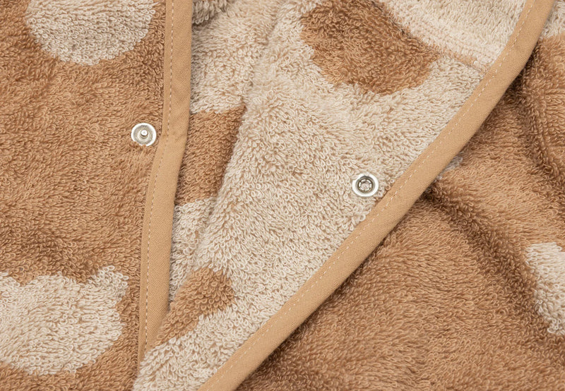 Bathrobe Terry 1-2y Jacquard Teddy Bear