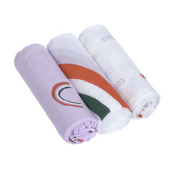 Swaddle & Burp Blanket Medium 3pc