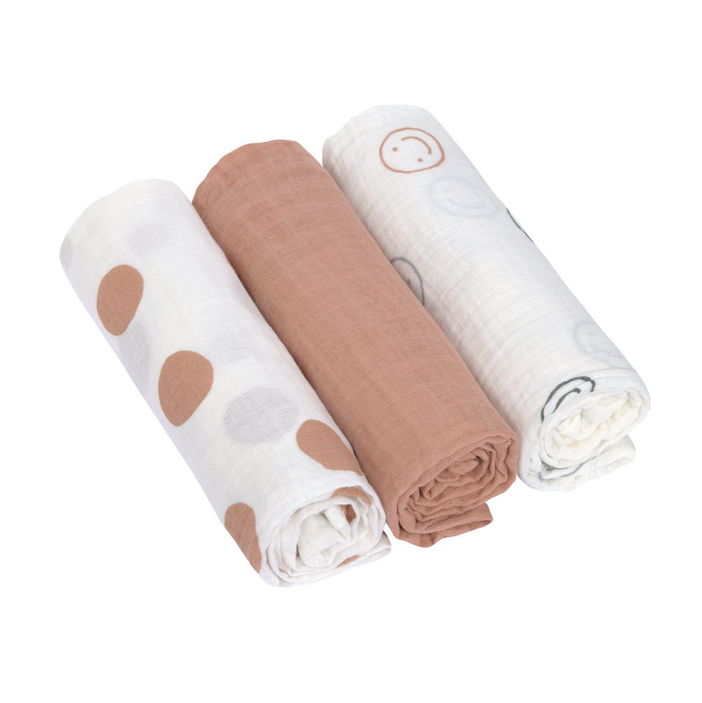 Swaddle & Burp Blankets Large 3 Pack