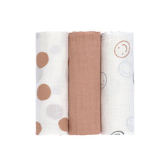 Swaddle & Burp Blankets Large 3 Pack