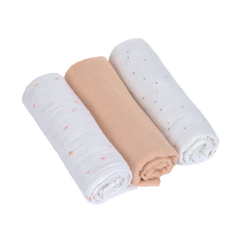Swaddle & Burp Blankets Large 3 Pack
