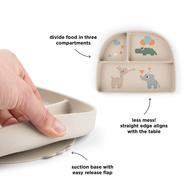 Stick& Stay Compartment Plate Celebration