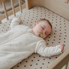 Sleepingbag Detachable Jacquard 90cm- Clouds Natural