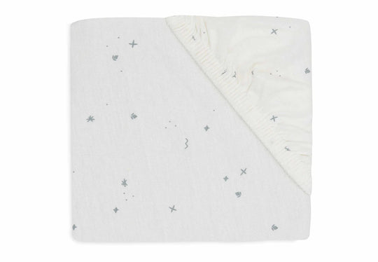Jollein Fitted Sheet Jersey  60 x 120 cm Print