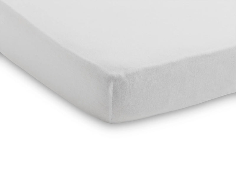 Jollein Fitted Sheet Jersey White 120 x 60
