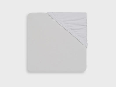 Jollein Fitted Sheet Jersey White 120 x 60