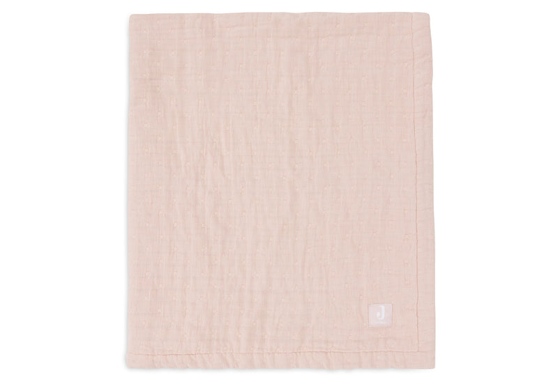 Jollein jacquard muslin blanket 75x100 in Wild Rose