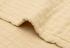 Close up of the Jollein Vanilla jacquard muslin