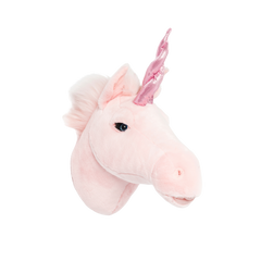 Wild & Soft Pink Unicorn Julia wall trophy detail