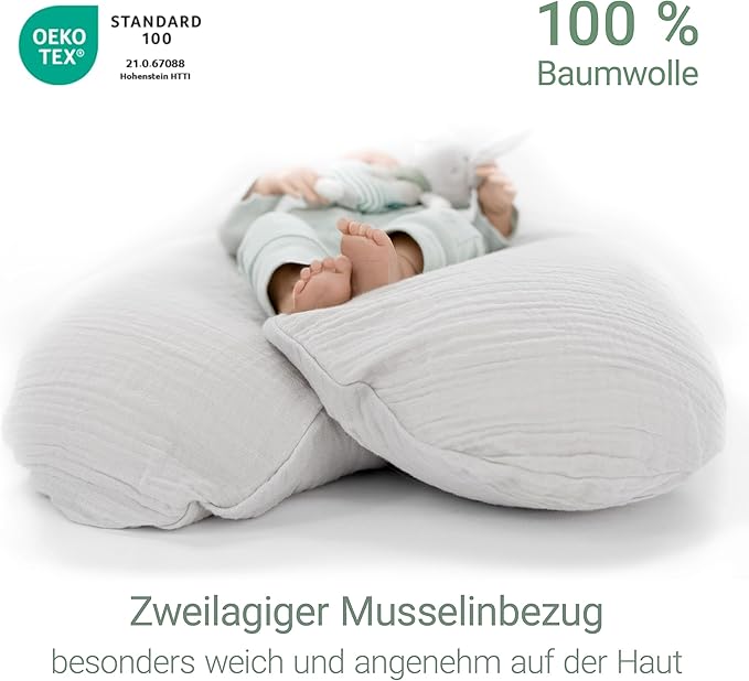 The Dodo Premium Muslin  Nursing Pillow