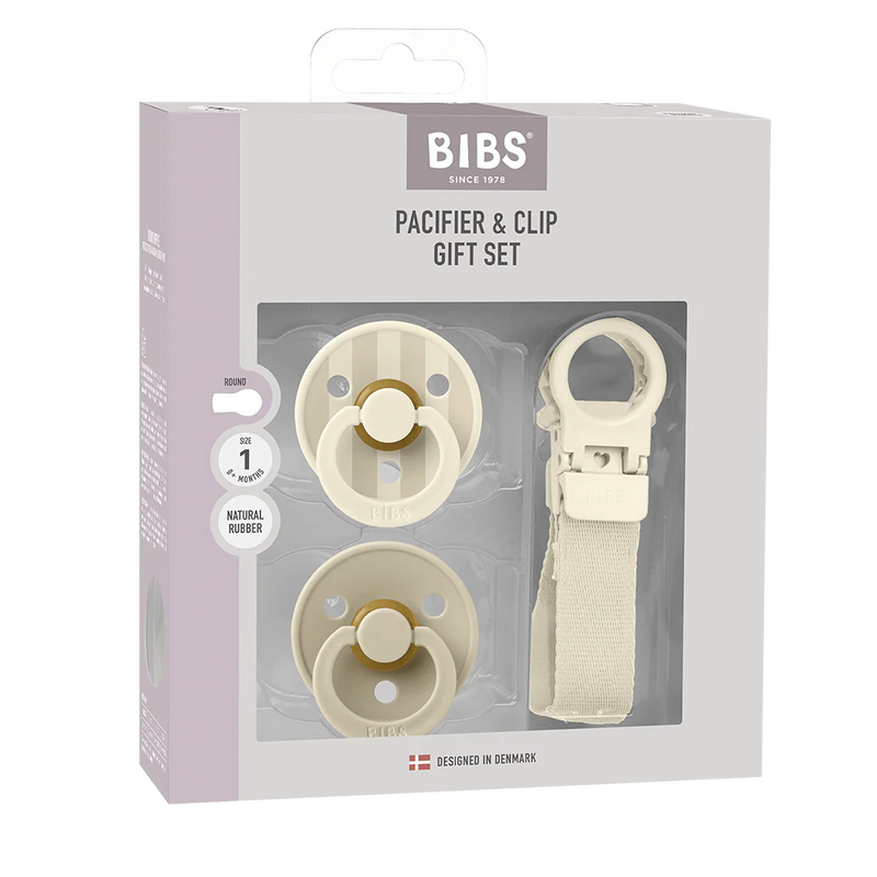 BIBS Pacifier and Loop Clip Gift Set