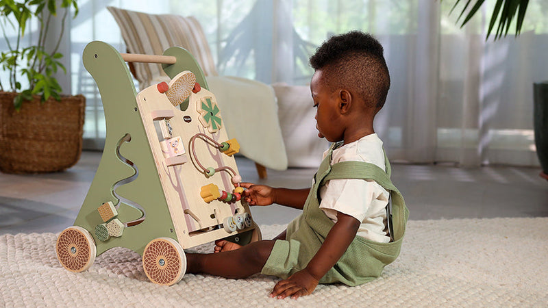 Tiny Love Boho Chic Wooden Activity Walk Behind detail