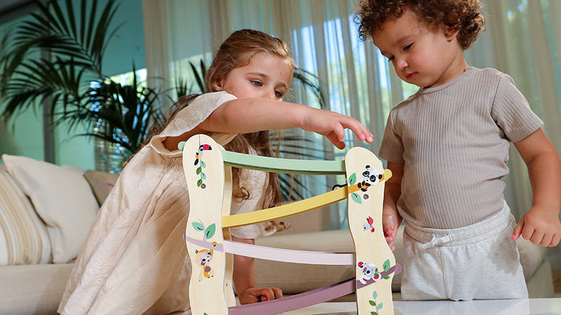 Tiny Love Boho Chic Wooden Car Race Ramp detail