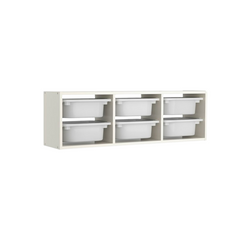 Trofast Wall Storage Combination + 6 boxes White