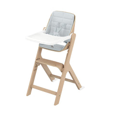Maxi-Cosi Nesta high chair in natural wood with Baby & Toddler Kit, inlay and tray