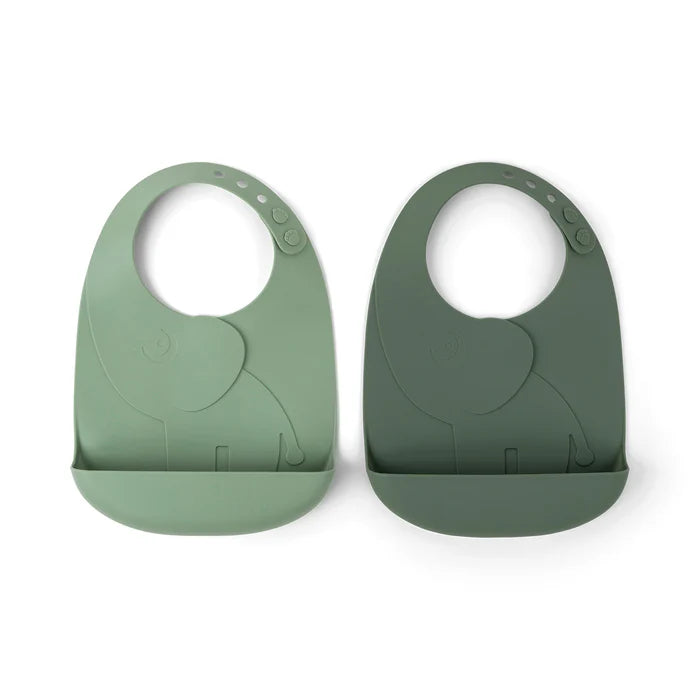 Peekaboo Silicon Bib 2-Pack