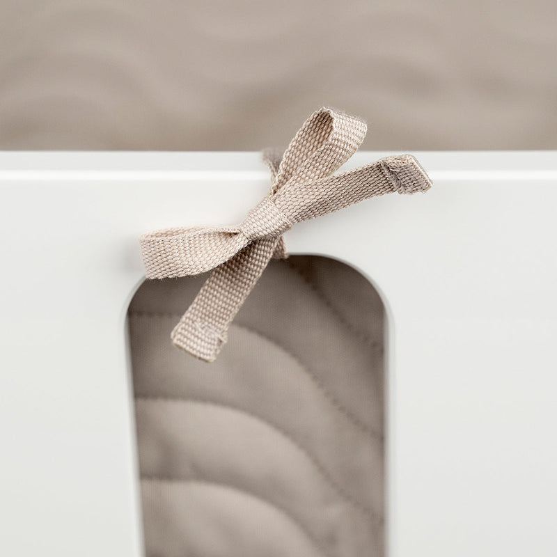 Done by Deer Quilted Bed Bumper Waves Sand detail