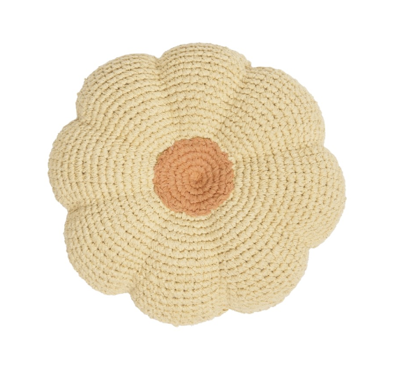 Crocheted Flower Cushion