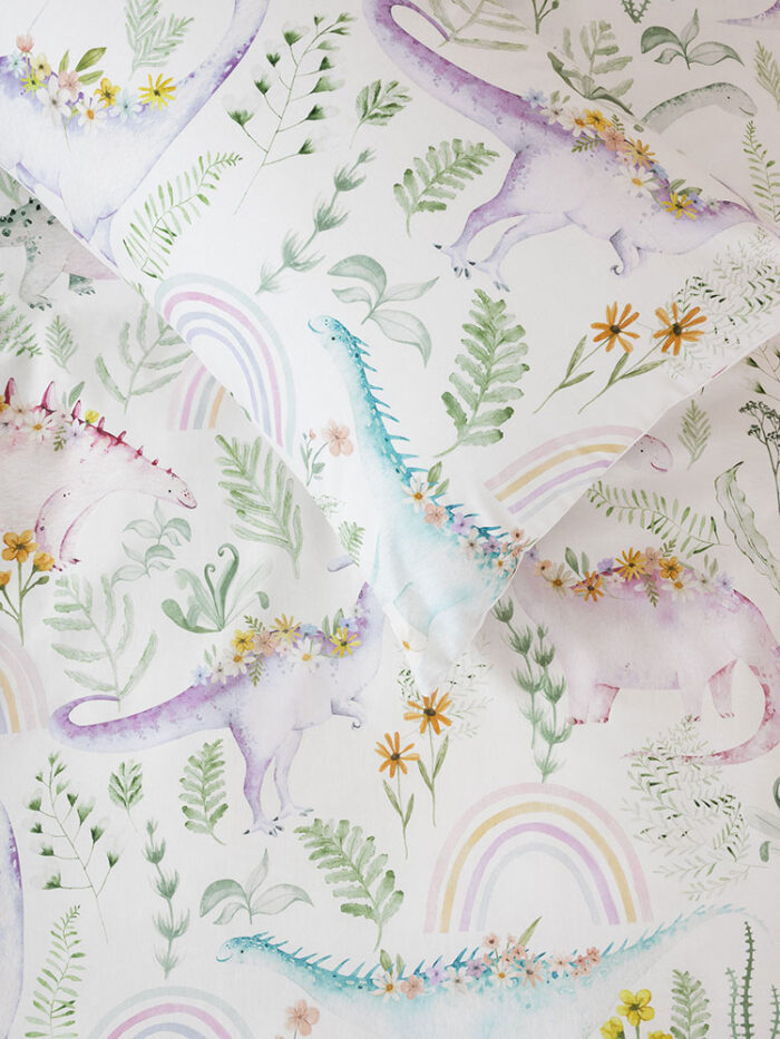 Duvet Cover Set Dino Garden