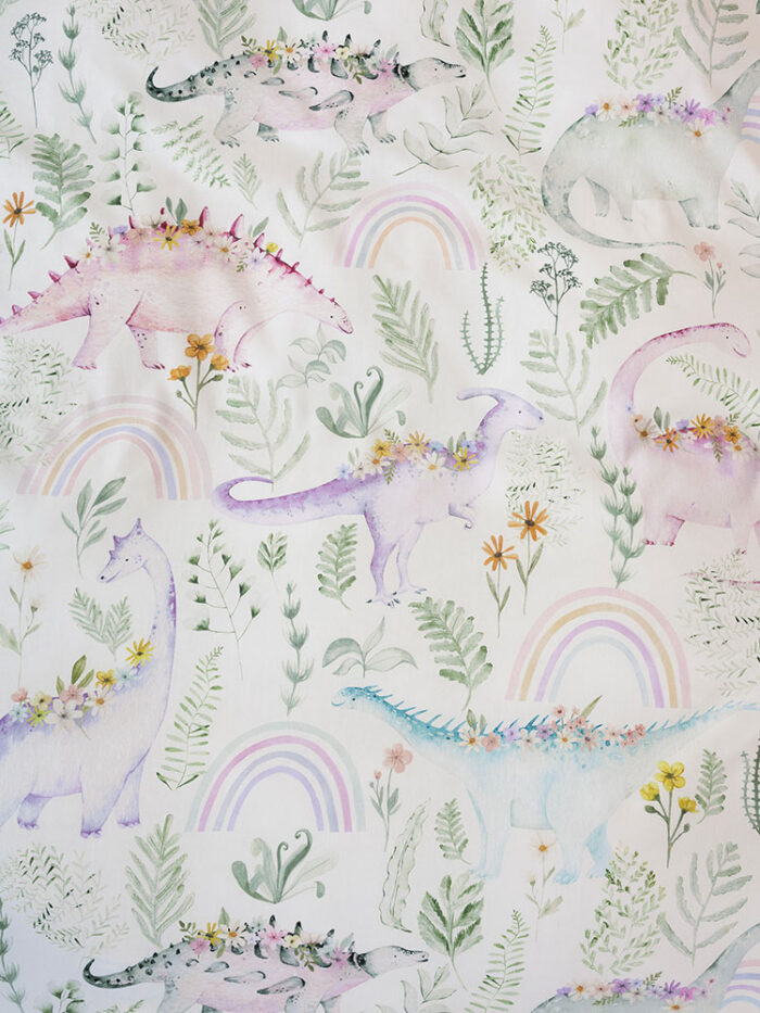 Duvet Cover Set Dino Garden