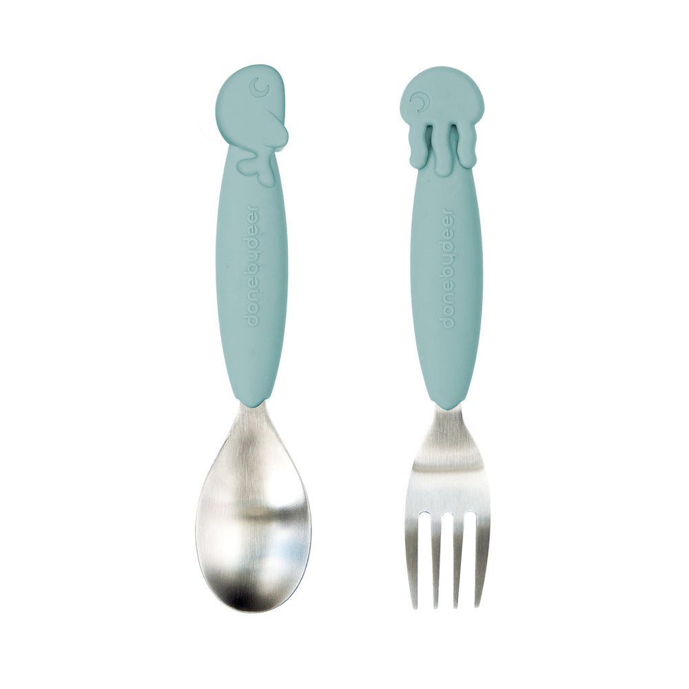 Yummyplus Spoon & Fork set sea friends