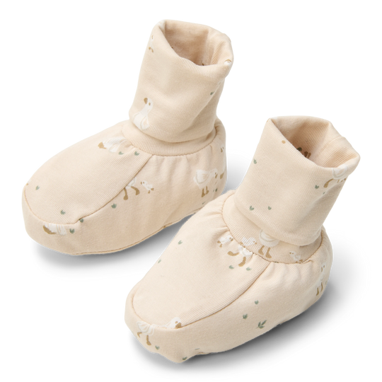 LD Booties Newborn Naturals- Little Goose