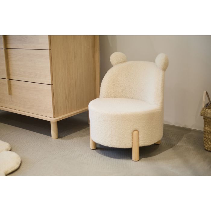 Kids Chair Teddy Off White