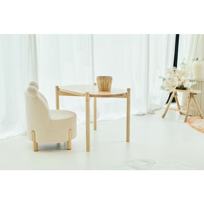 Kids Chair Teddy Off White