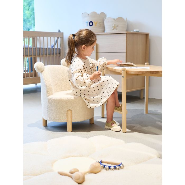 Kids Chair Teddy Off White