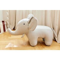 Standing Soft Elephant Linen 60cm