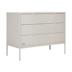 Kidsmill Amy chest of drawers in oatmeal, three quarter view