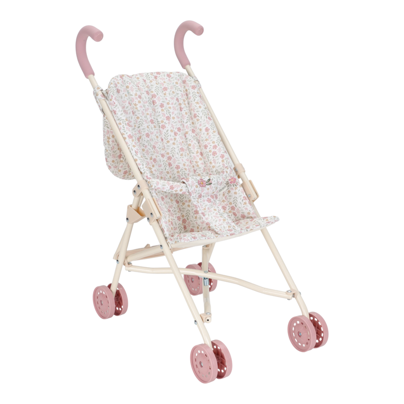LD Metal Doll Buggy Soft Flowers