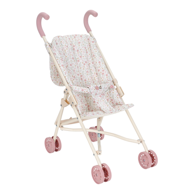 LD Metal Doll Buggy Soft Flowers